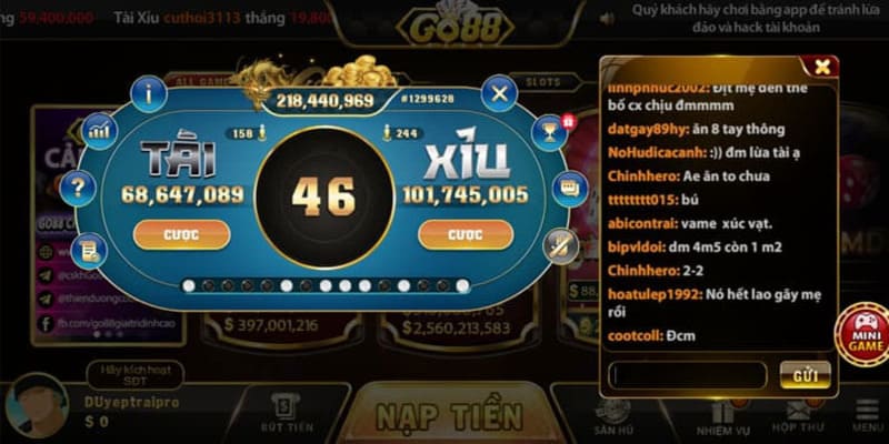 Go88 là cổng game tài xỉu online khẳng định chất lượng cao